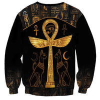 Ankh with Eye of Horus Sweatshirt Ancient Egypt Culture - Wonder Print Shop