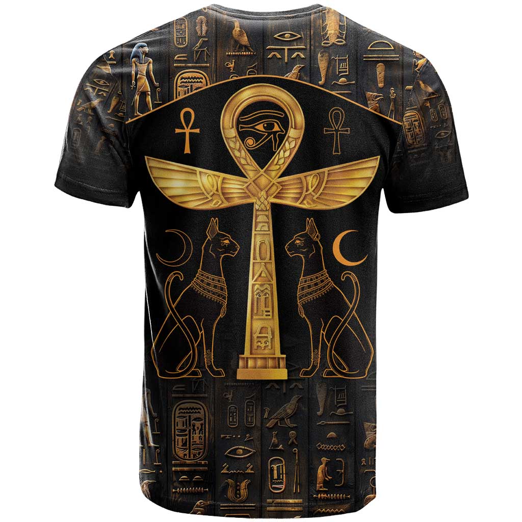 Ankh with Eye of Horus T Shirt Ancient Egypt Culture - Wonder Print Shop