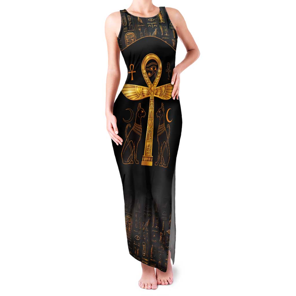 Ankh with Eye of Horus Tank Maxi Dress Ancient Egypt Culture - Wonder Print Shop