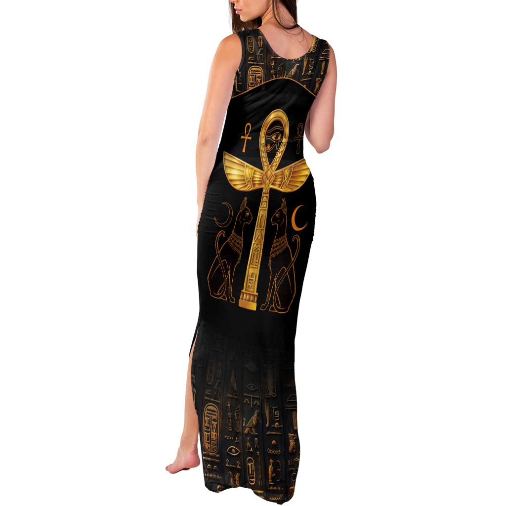 Ankh with Eye of Horus Tank Maxi Dress Ancient Egypt Culture - Wonder Print Shop