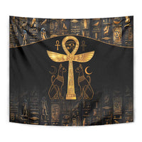 Ankh with Eye of Horus Tapestry Ancient Egypt Culture - Wonder Print Shop