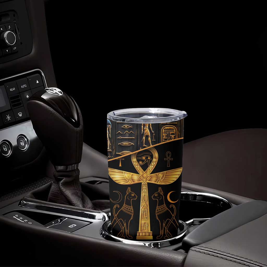 Ankh with Eye of Horus Tumbler Cup Ancient Egypt Culture - Wonder Print Shop