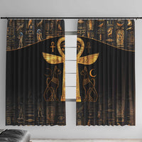 Ankh with Eye of Horus Window Curtain Ancient Egypt Culture - Wonder Print Shop