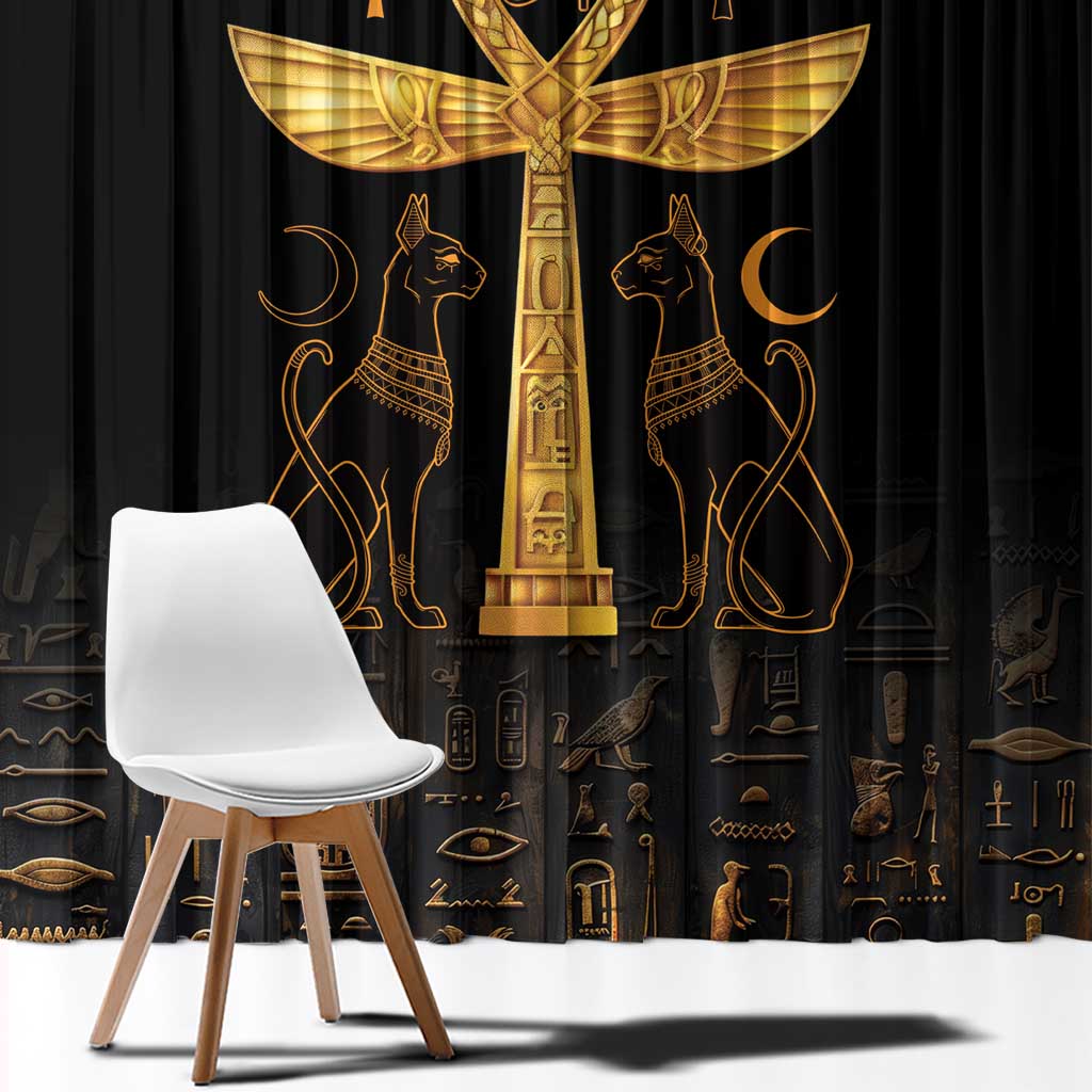 Ankh with Eye of Horus Window Curtain Ancient Egypt Culture - Wonder Print Shop