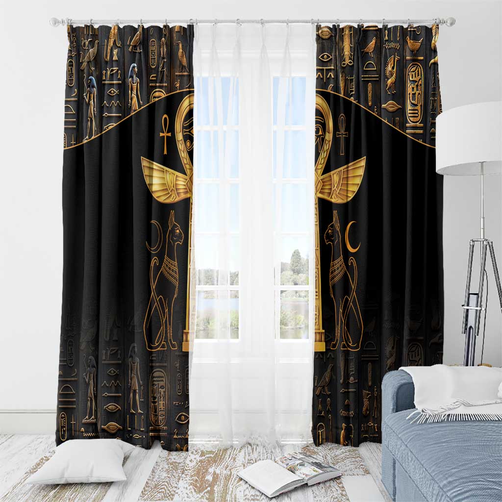 Ankh with Eye of Horus Window Curtain Ancient Egypt Culture - Wonder Print Shop