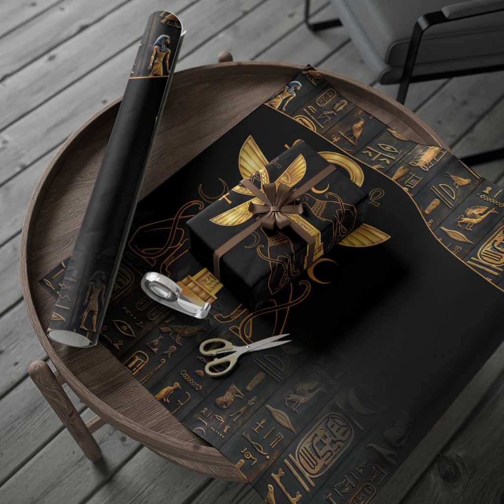 Ankh Eye of Horus Wrapping Paper Ancient Egypt Culture - Wonder Print Shop