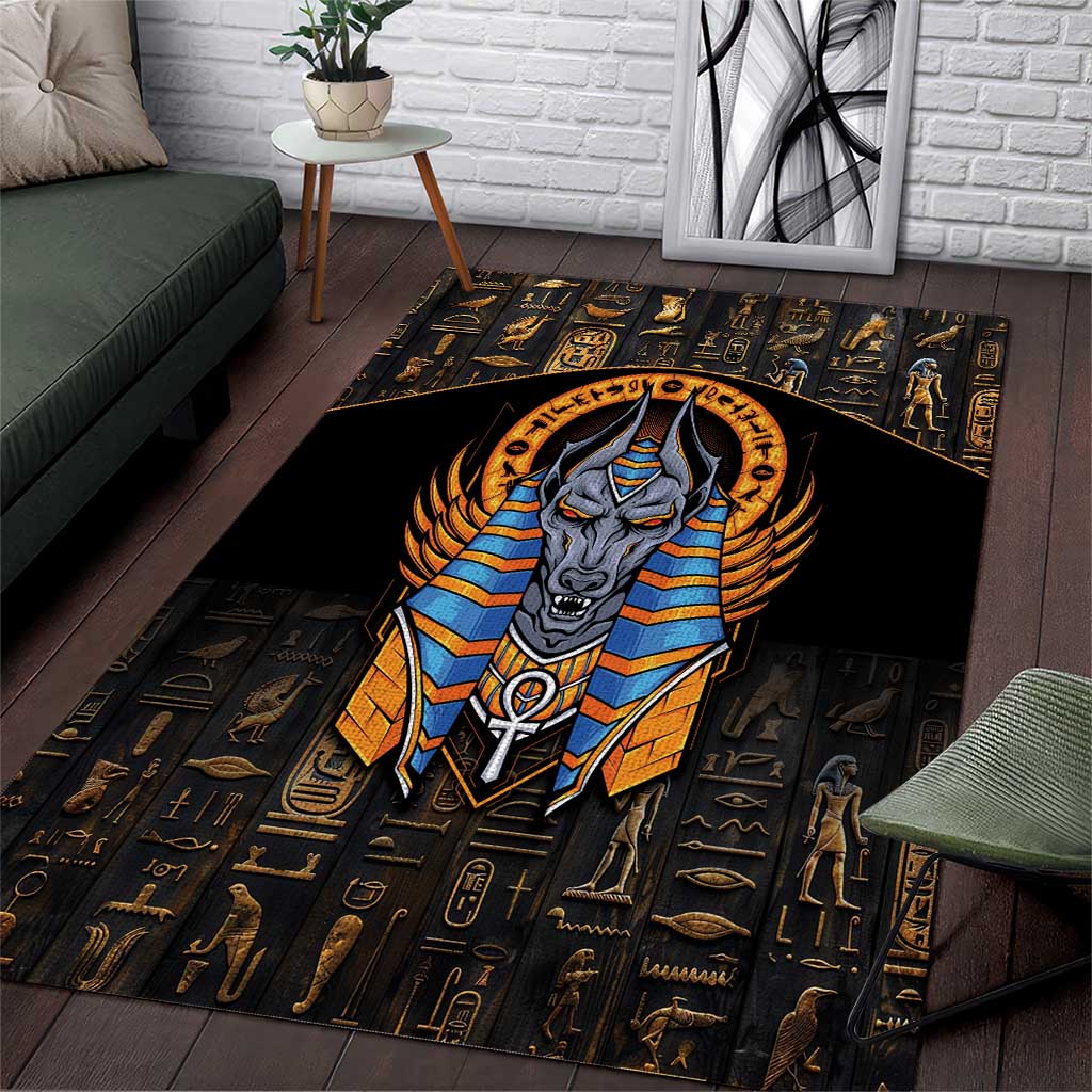 Egyptian Anubis Area Rug Ancient Egypt Culture LT9 - Wonder Print Shop