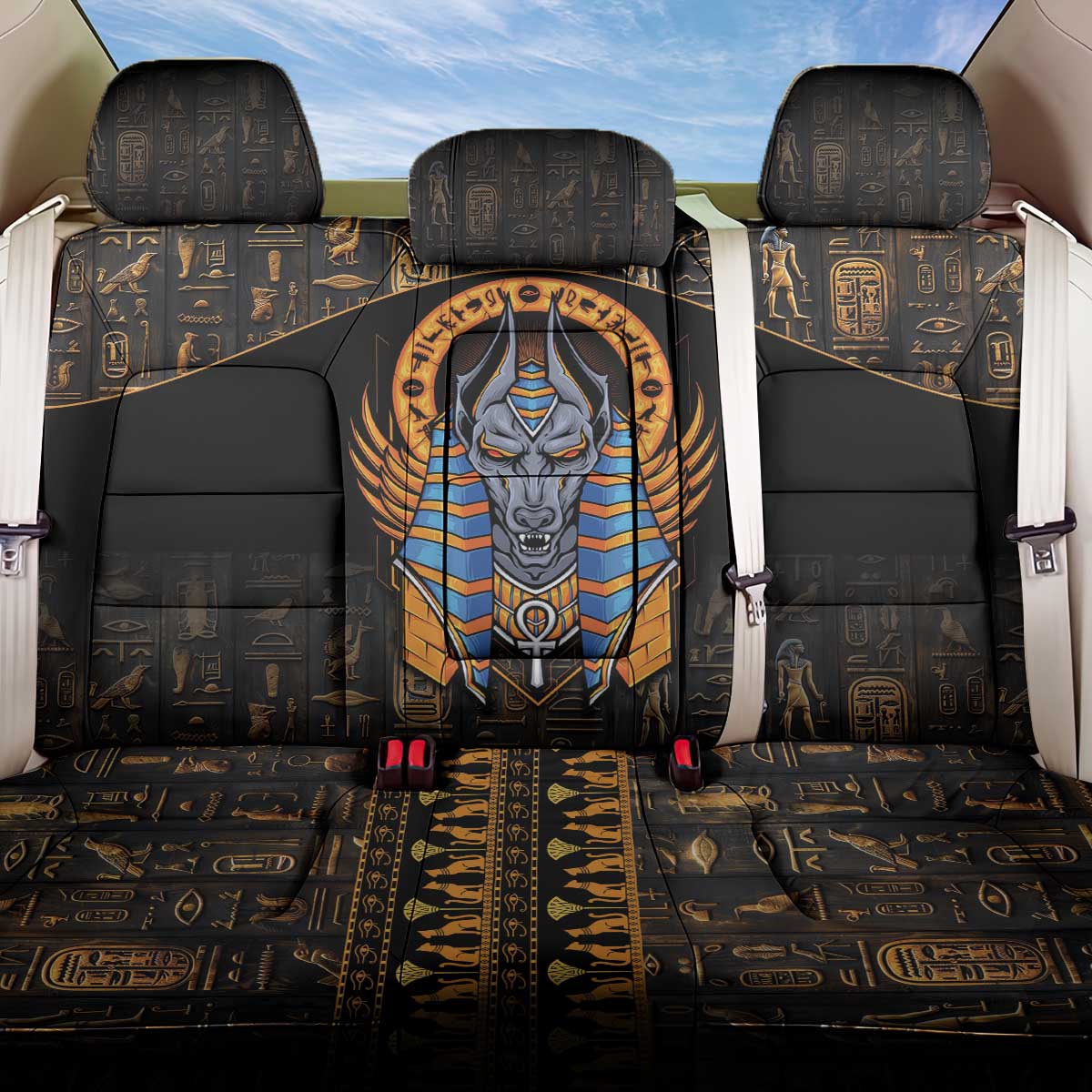 Egyptian Anubis Back Car Seat Cover Ancient Egypt Culture LT9 - Wonder Print Shop