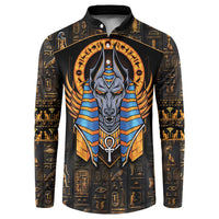Egyptian Anubis Button Sweatshirt Ancient Egypt Culture LT9 - Wonder Print Shop