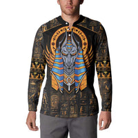 Egyptian Anubis Button Sweatshirt Ancient Egypt Culture LT9 - Wonder Print Shop