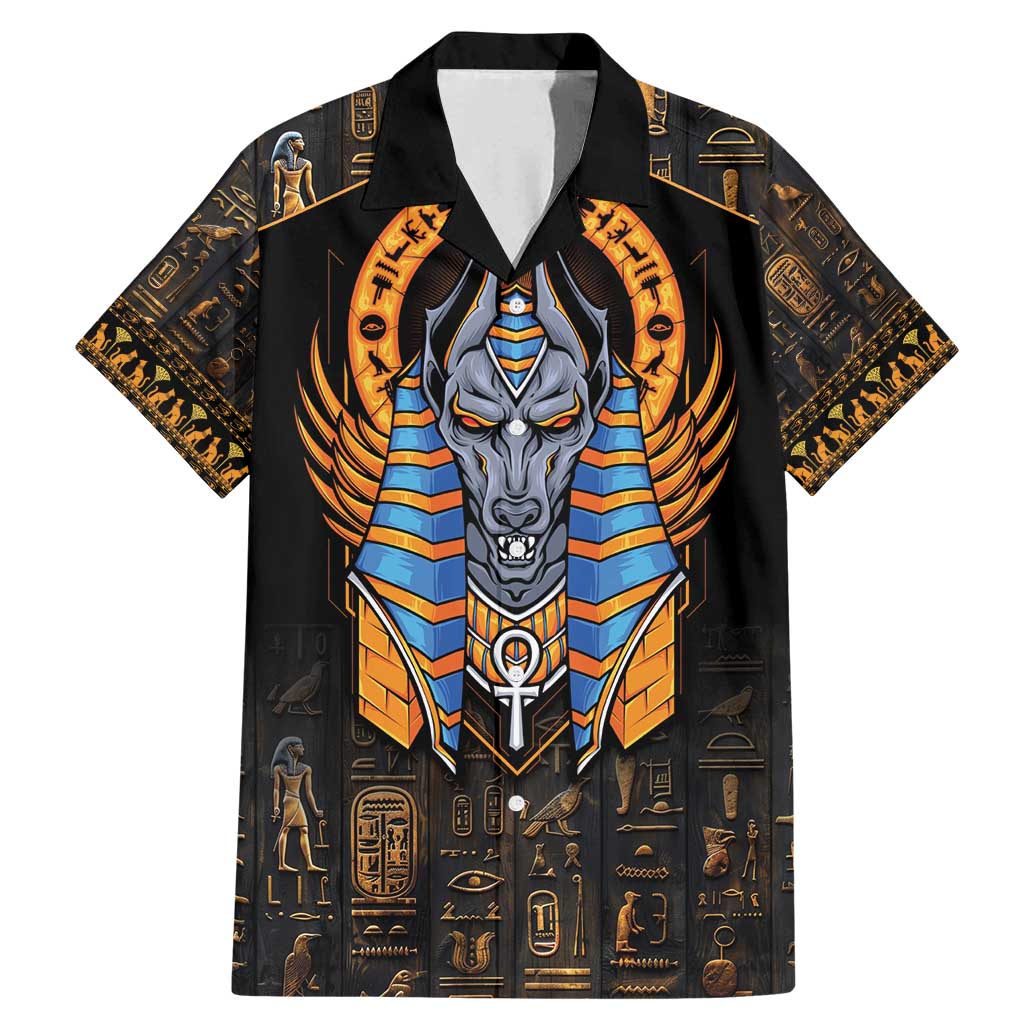 Egyptian Anubis Family Matching Mermaid Dress and Hawaiian Shirt Ancient Egypt Culture LT9 - Wonder Print Shop