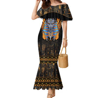 Egyptian Anubis Family Matching Mermaid Dress and Hawaiian Shirt Ancient Egypt Culture LT9 - Wonder Print Shop
