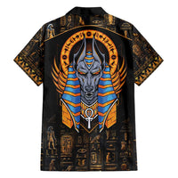 Egyptian Anubis Family Matching Off Shoulder Maxi Dress and Hawaiian Shirt Ancient Egypt Culture LT9 - Wonder Print Shop