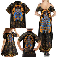 Egyptian Anubis Family Matching Summer Maxi Dress and Hawaiian Shirt Ancient Egypt Culture - Wonder Print Shop