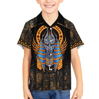 Egyptian Anubis Family Matching Summer Maxi Dress and Hawaiian Shirt Ancient Egypt Culture - Wonder Print Shop