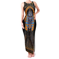 Egyptian Anubis Family Matching Tank Maxi Dress and Hawaiian Shirt Ancient Egypt Culture - Wonder Print Shop