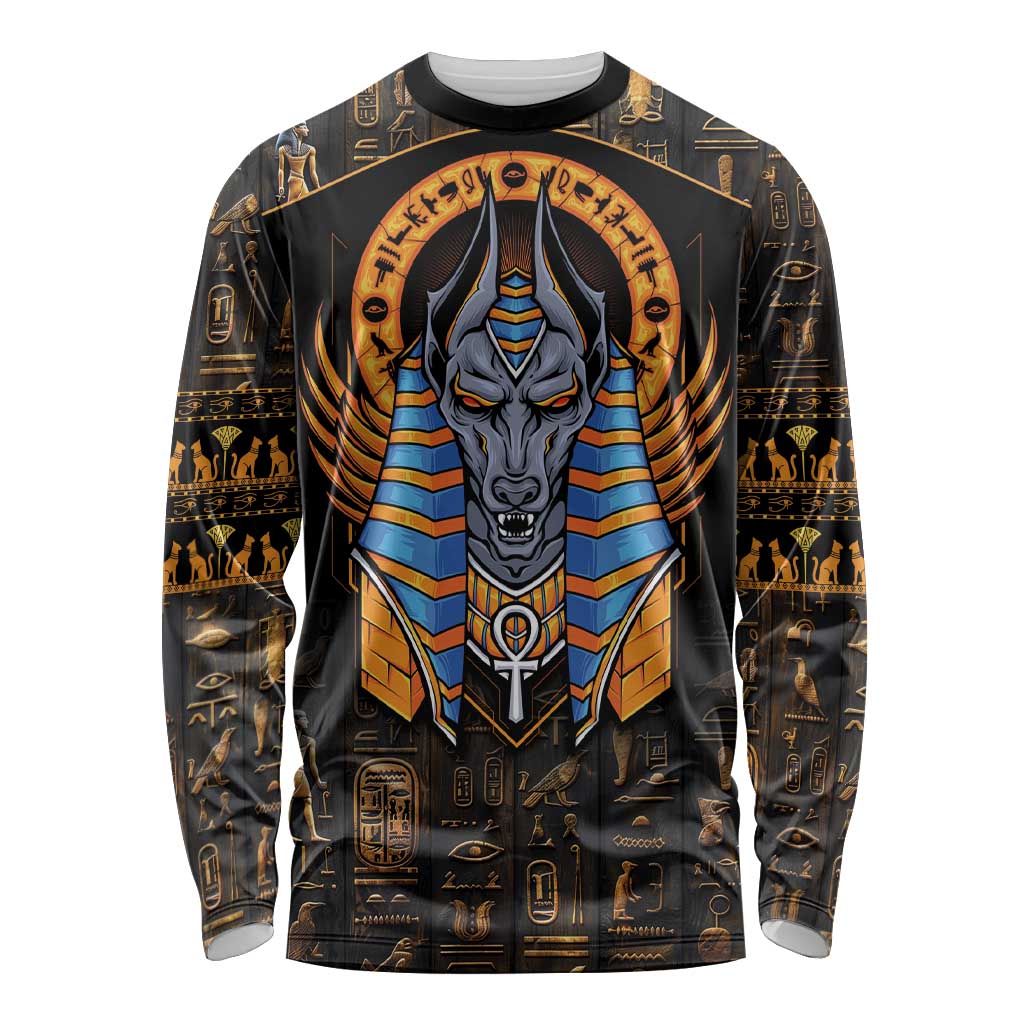 Egyptian Anubis Long Sleeve Shirt Ancient Egypt Culture - Wonder Print Shop
