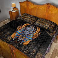 Egyptian Anubis Quilt Bed Set Ancient Egypt Culture - Wonder Print Shop