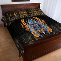 Egyptian Anubis Quilt Bed Set Ancient Egypt Culture - Wonder Print Shop