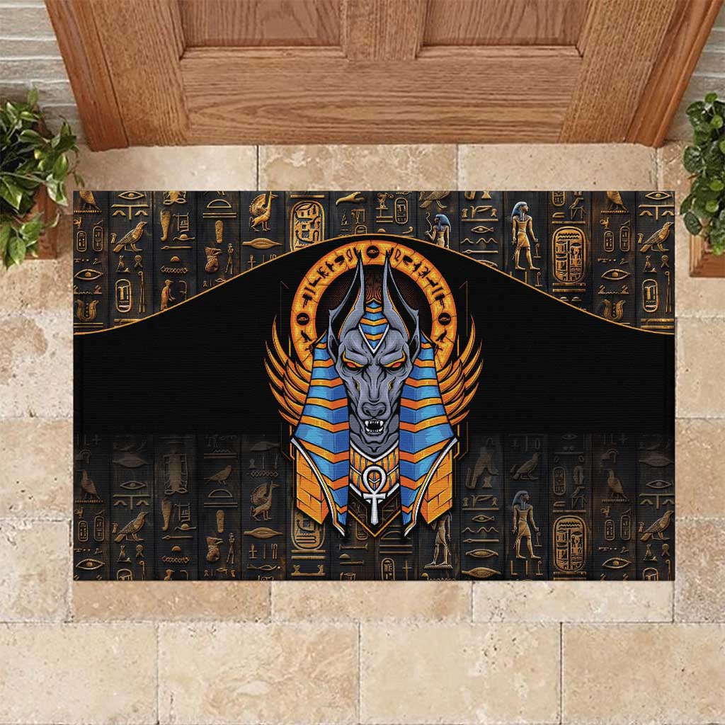 Egyptian Anubis Rubber Doormat Ancient Egypt Culture - Wonder Print Shop