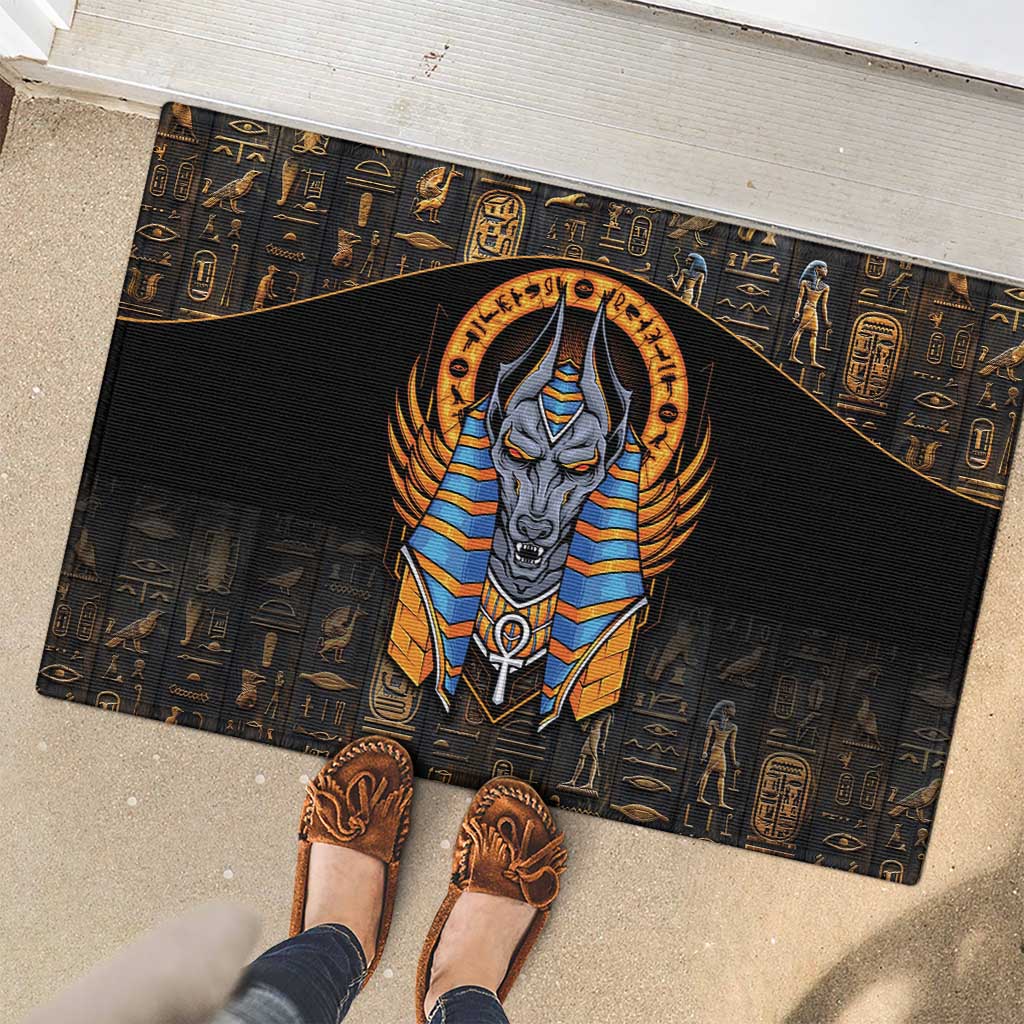 Egyptian Anubis Rubber Doormat Ancient Egypt Culture - Wonder Print Shop