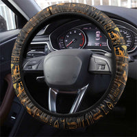 Egyptian Anubis Steering Wheel Cover Ancient Egypt Culture - Wonder Print Shop