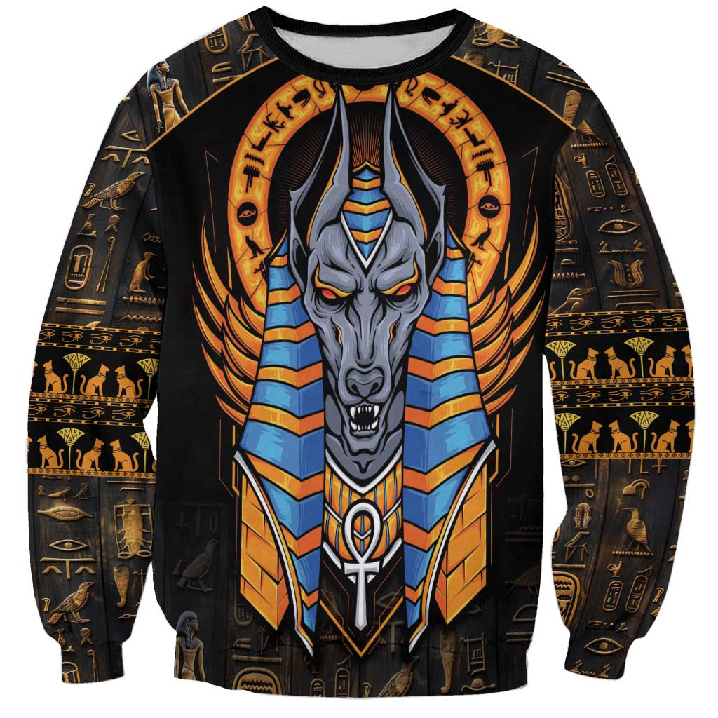 Egyptian Anubis Sweatshirt Ancient Egypt Culture - Wonder Print Shop