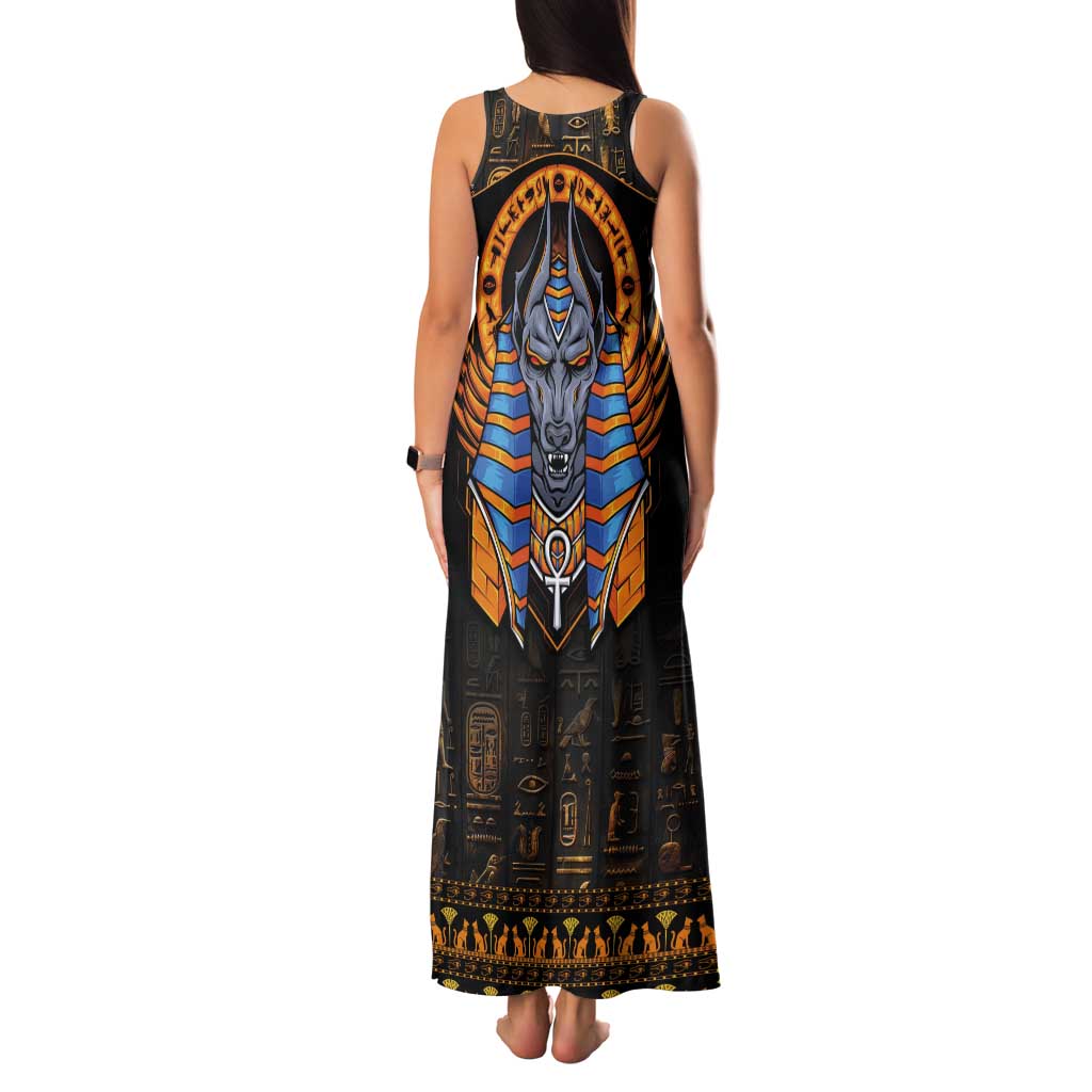 Egyptian Anubis Tank Maxi Dress Ancient Egypt Culture - Wonder Print Shop