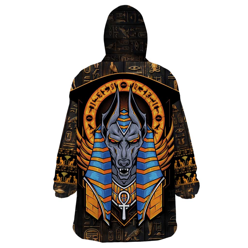 Egyptian Anubis Wearable Blanket Hoodie Ancient Egypt Culture - Wonder Print Shop