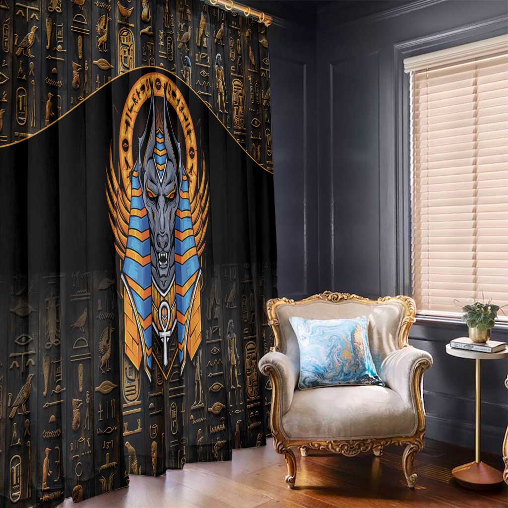 Egyptian Anubis Window Curtain Ancient Egypt Culture - Wonder Print Shop