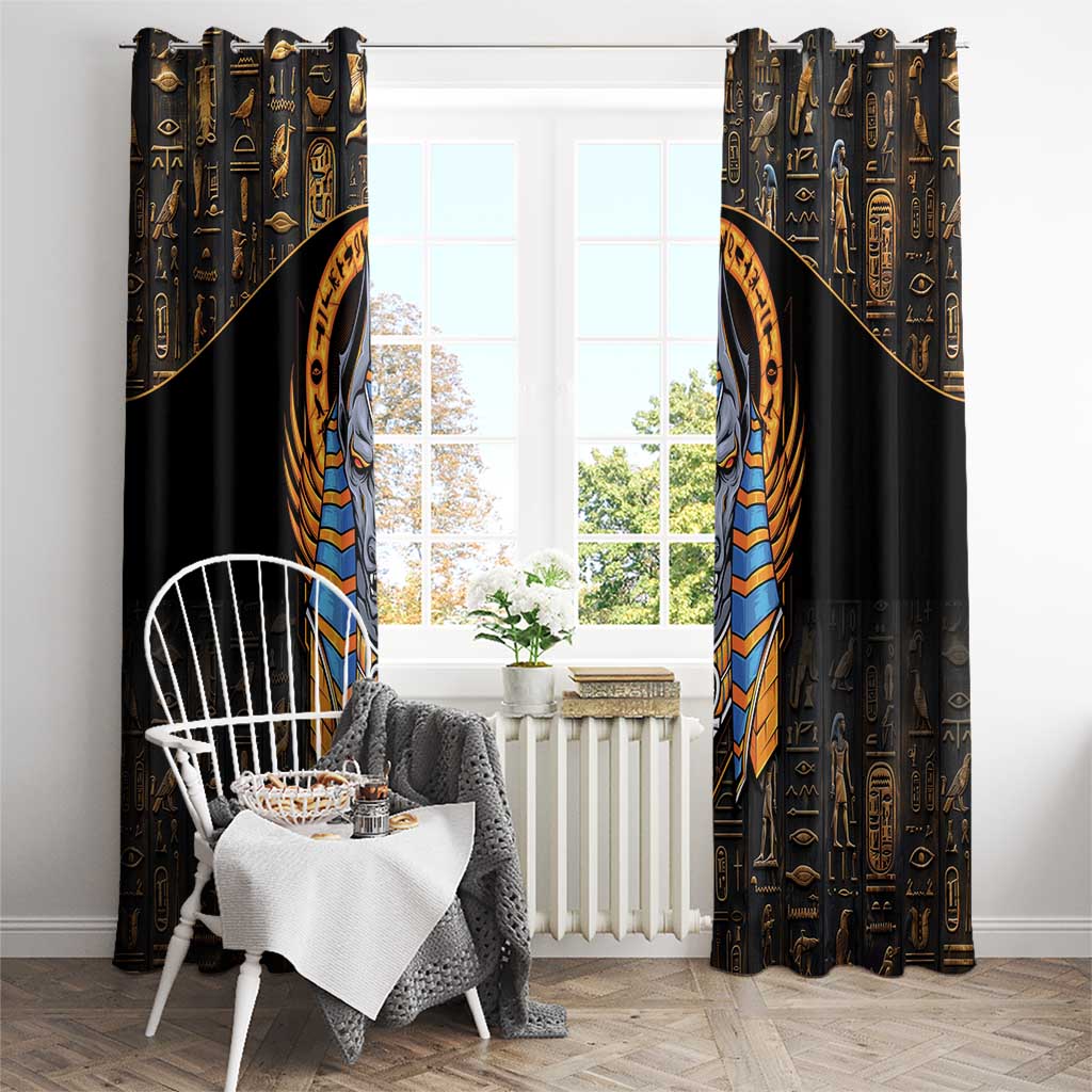 Egyptian Anubis Window Curtain Ancient Egypt Culture - Wonder Print Shop
