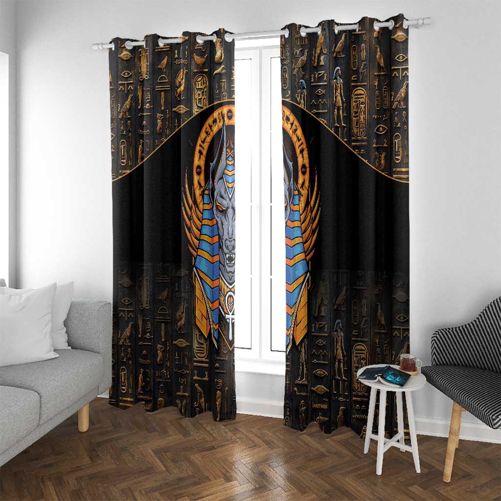 Egyptian Anubis Window Curtain Ancient Egypt Culture - Wonder Print Shop