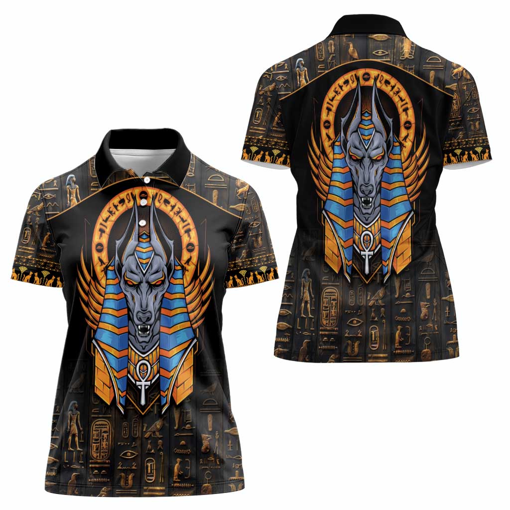 Egyptian Anubis Women Polo Shirt Ancient Egypt Culture - Wonder Print Shop
