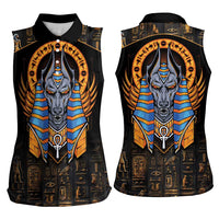 Egyptian Anubis Women Sleeveless Polo Shirt Ancient Egypt Culture - Wonder Print Shop