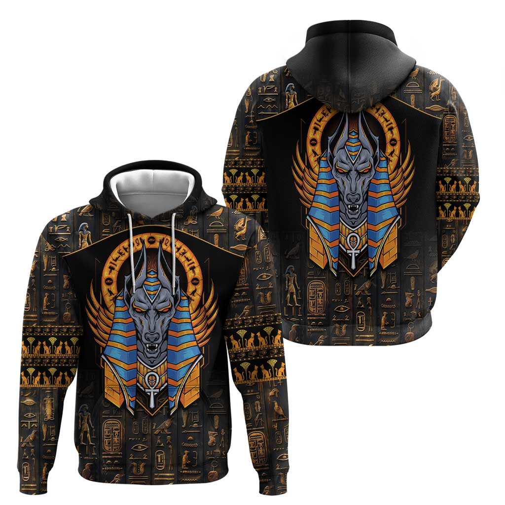 Egyptian Anubis Zip Hoodie Ancient Egypt Culture - Wonder Print Shop
