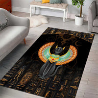 Winged Egypt Cats Area Rug Ancient Egypt Culture LT9 - Wonder Print Shop