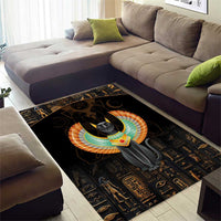 Winged Egypt Cats Area Rug Ancient Egypt Culture LT9 - Wonder Print Shop
