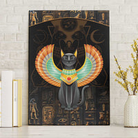 Winged Egypt Cats Canvas Wall Art Ancient Egypt Culture LT9 - Wonder Print Shop