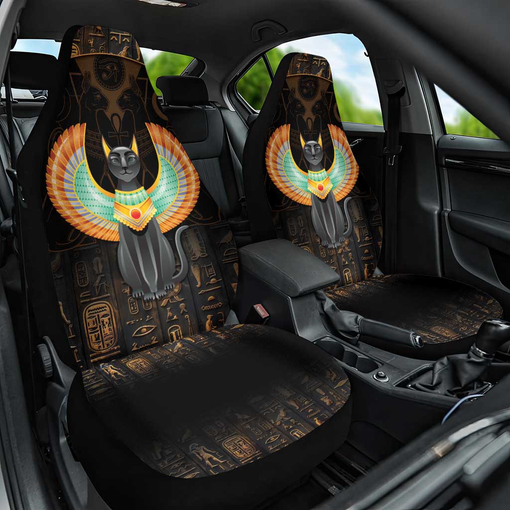 Winged Egypt Cats Car Seat Cover Ancient Egypt Culture LT9 - Wonder Print Shop