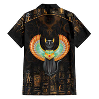 Winged Egypt Cats Family Matching Summer Maxi Dress and Hawaiian Shirt Ancient Egypt Culture - Wonder Print Shop