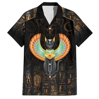 Winged Egypt Cats Family Matching Tank Maxi Dress and Hawaiian Shirt Ancient Egypt Culture - Wonder Print Shop