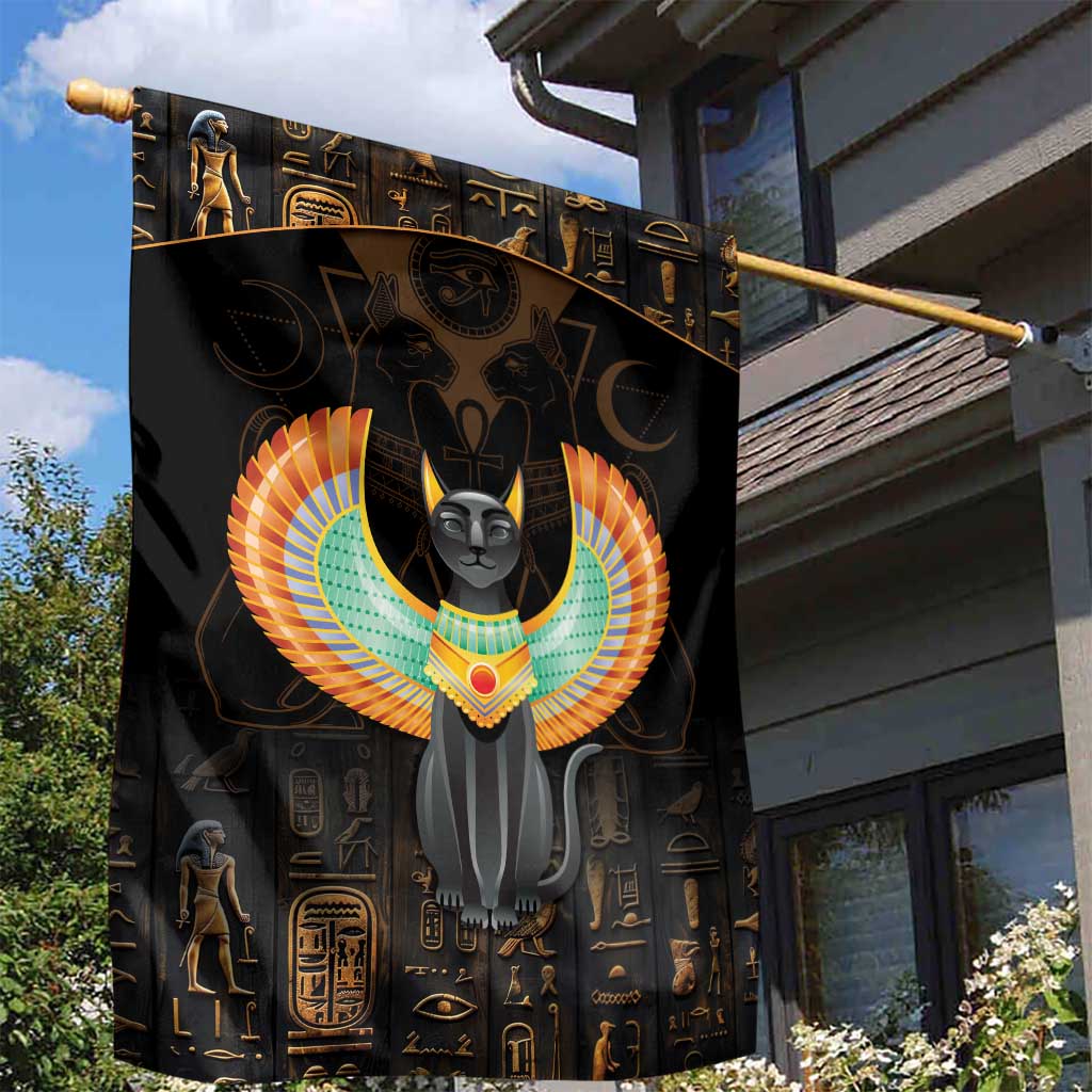 Winged Egypt Cats Garden Flag Ancient Egypt Culture - Wonder Print Shop