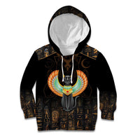Winged Egypt Cats Kid Hoodie Ancient Egypt Culture - Wonder Print Shop