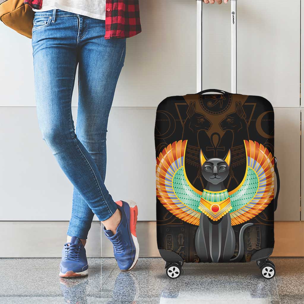 Winged Egypt Cats Luggage Cover Ancient Egypt Culture - Wonder Print Shop