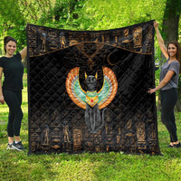 Winged Egypt Cats Quilt Ancient Egypt Culture - Wonder Print Shop