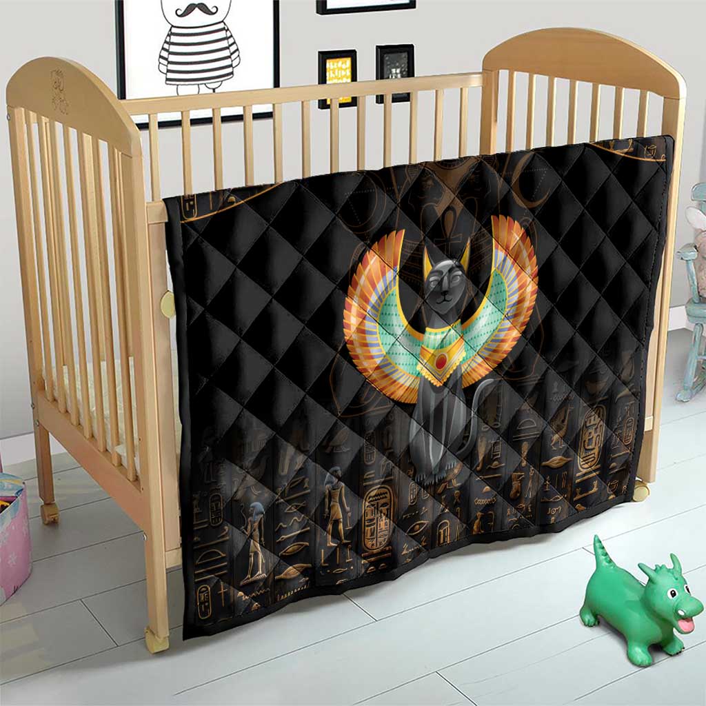 Winged Egypt Cats Quilt Ancient Egypt Culture - Wonder Print Shop