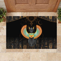 Winged Egypt Cats Rubber Doormat Ancient Egypt Culture - Wonder Print Shop