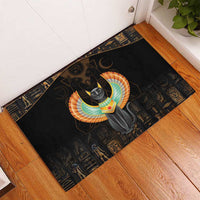 Winged Egypt Cats Rubber Doormat Ancient Egypt Culture - Wonder Print Shop
