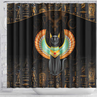 Winged Egypt Cats Shower Curtain Ancient Egypt Culture