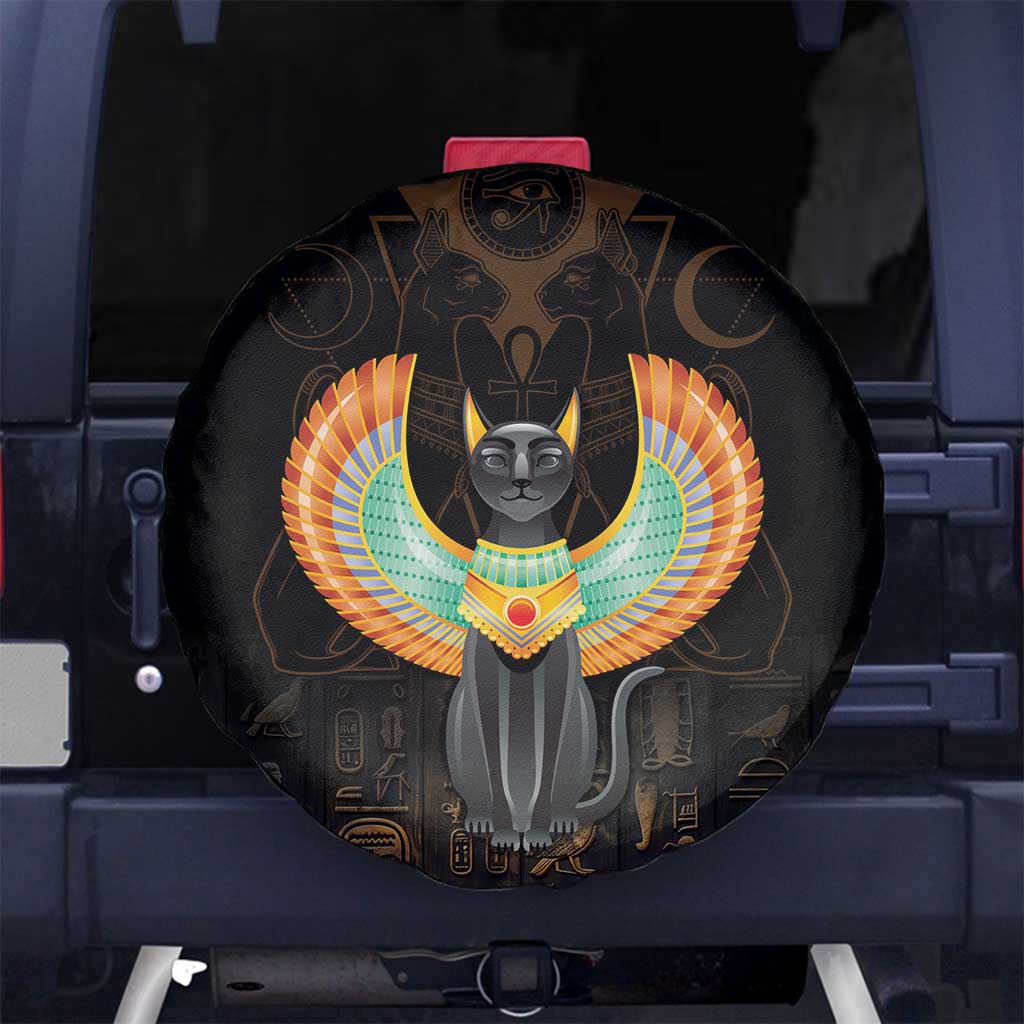 Winged Egypt Cats Spare Tire Cover Ancient Egypt Culture - Wonder Print Shop